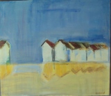 cabines de BERNIERERS sur  Mer (14) - Peintures Abstraites
